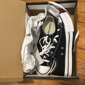 Converse Black and White Canvas Sneakers